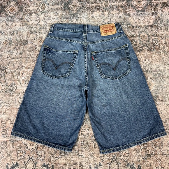 Levi's Other - Early 2000s Levis 569 Baggy Jorts 30 Waist Dark Blue Wash